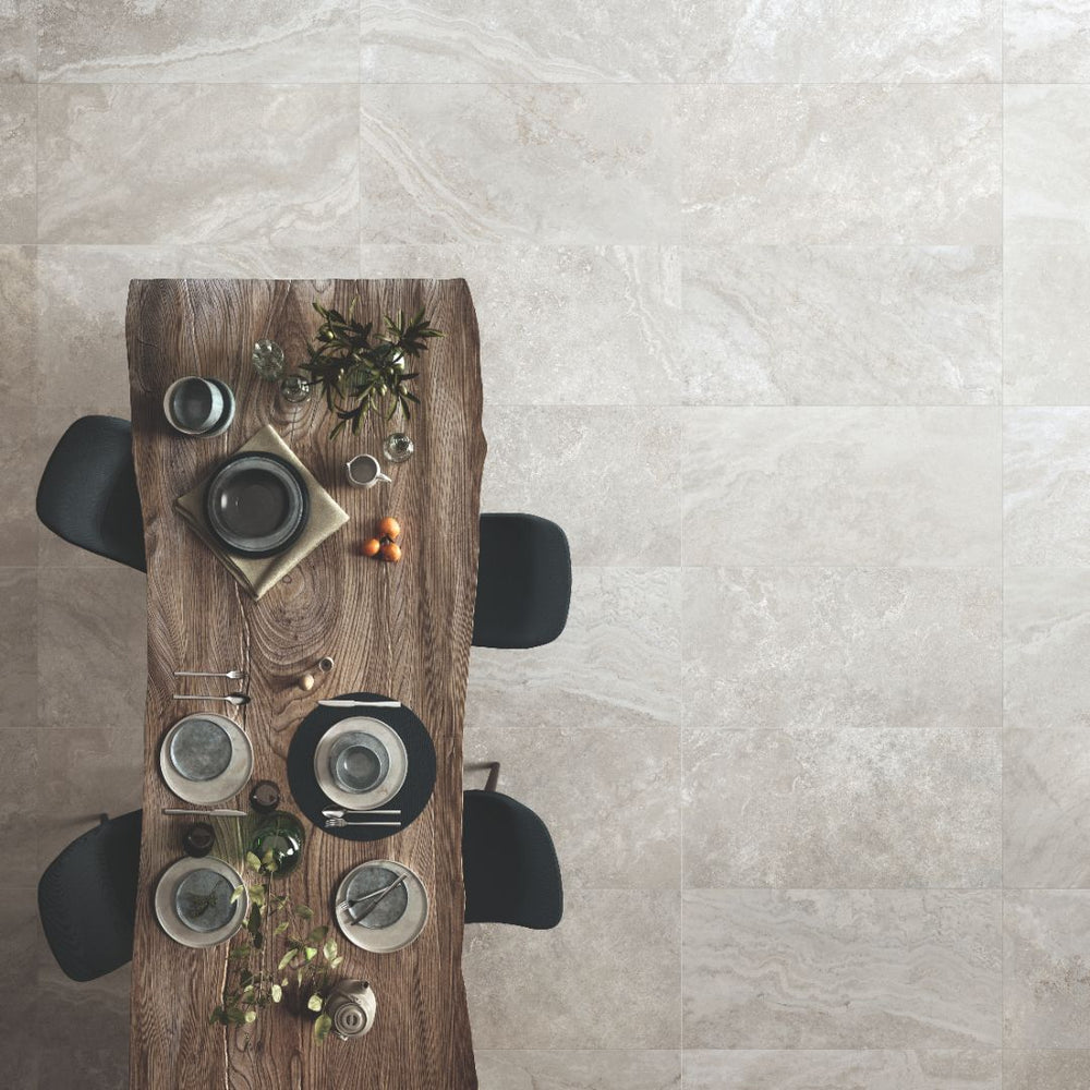 3D Crafted Travertine Silver