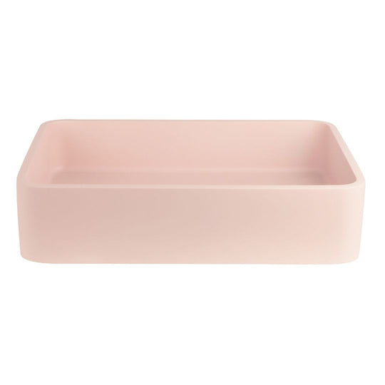 Bella Concrete Basin Blush Pink