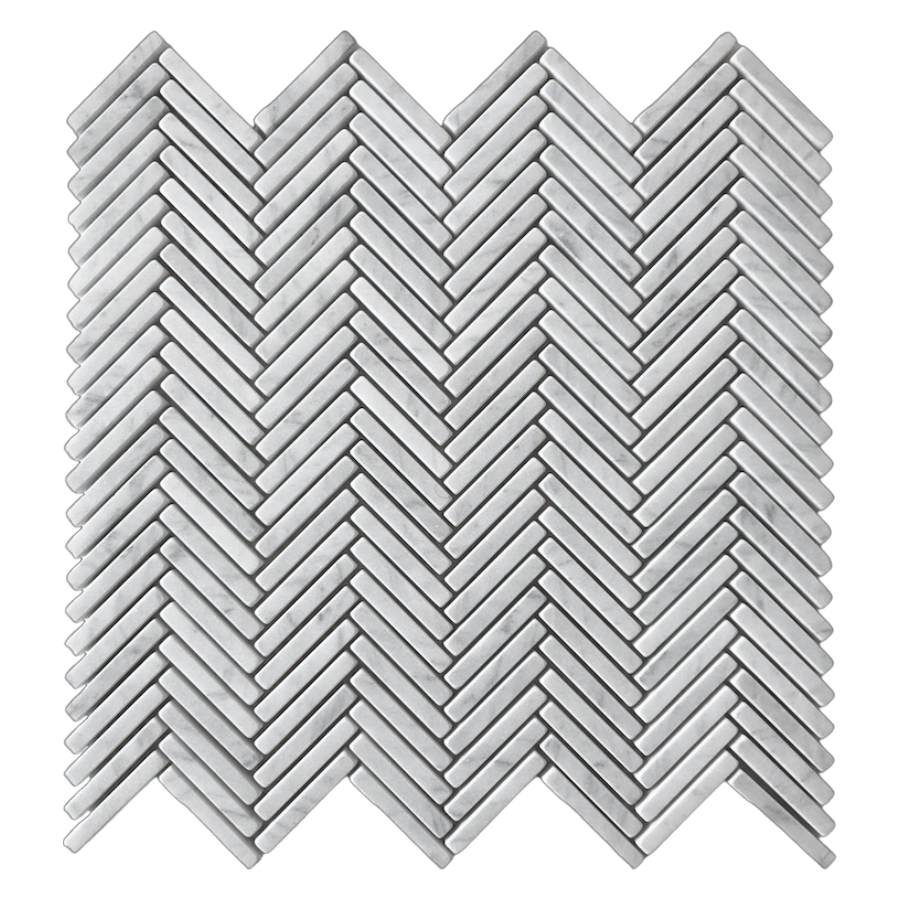 Tweed Carrara C Herringbone Mosaic
