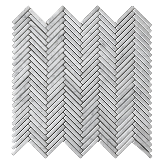 Tweed Carrara C Herringbone Mosaic