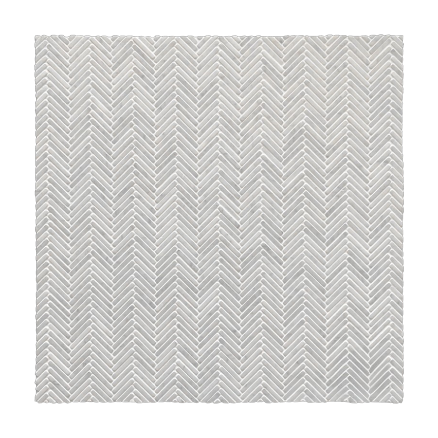 Tweed Carrara C Herringbone Mosaic
