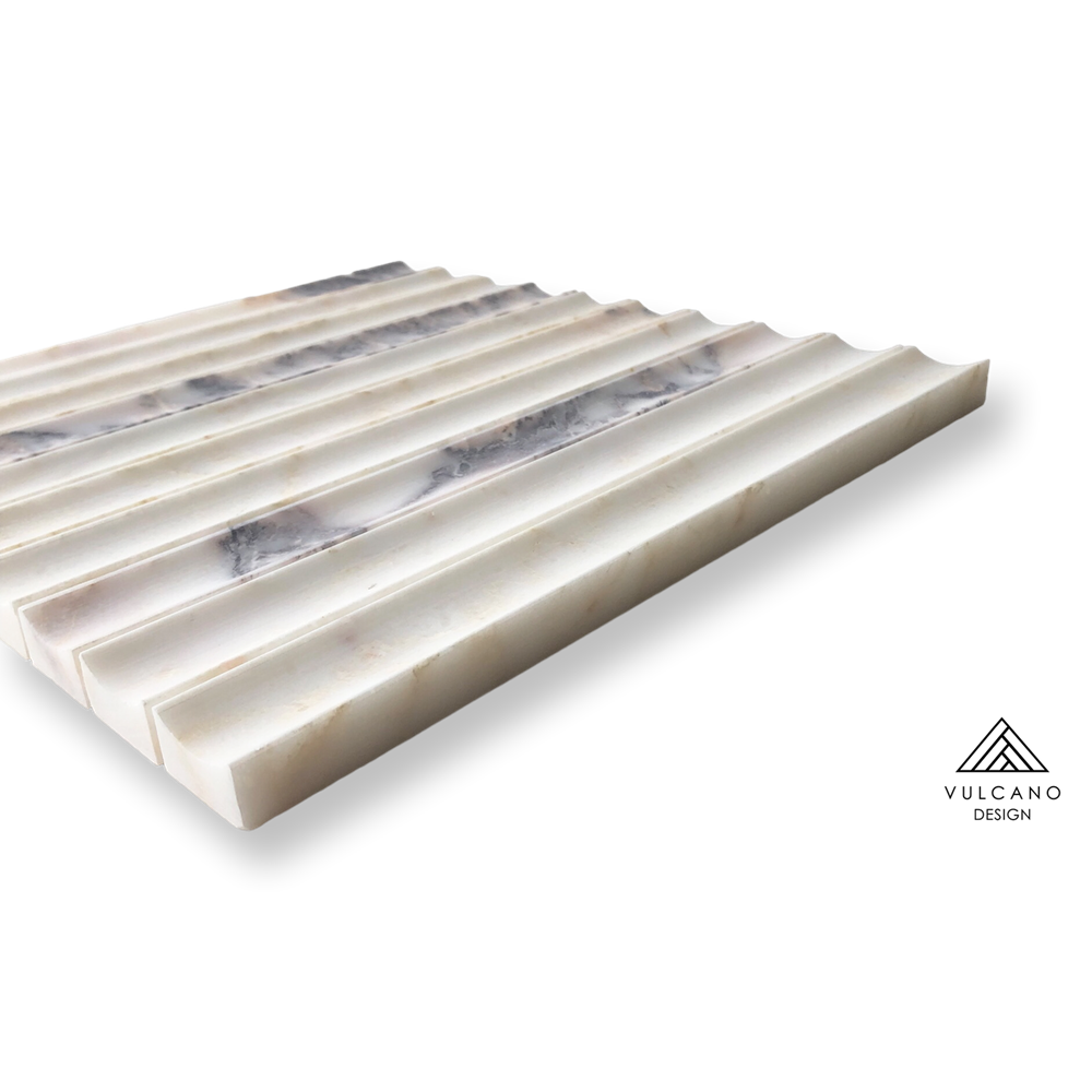Concave Flute Mosaic Viola Oro