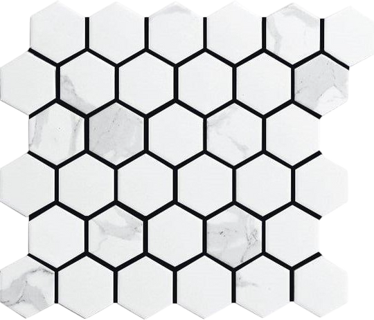 Cottage Hexagon Carrara