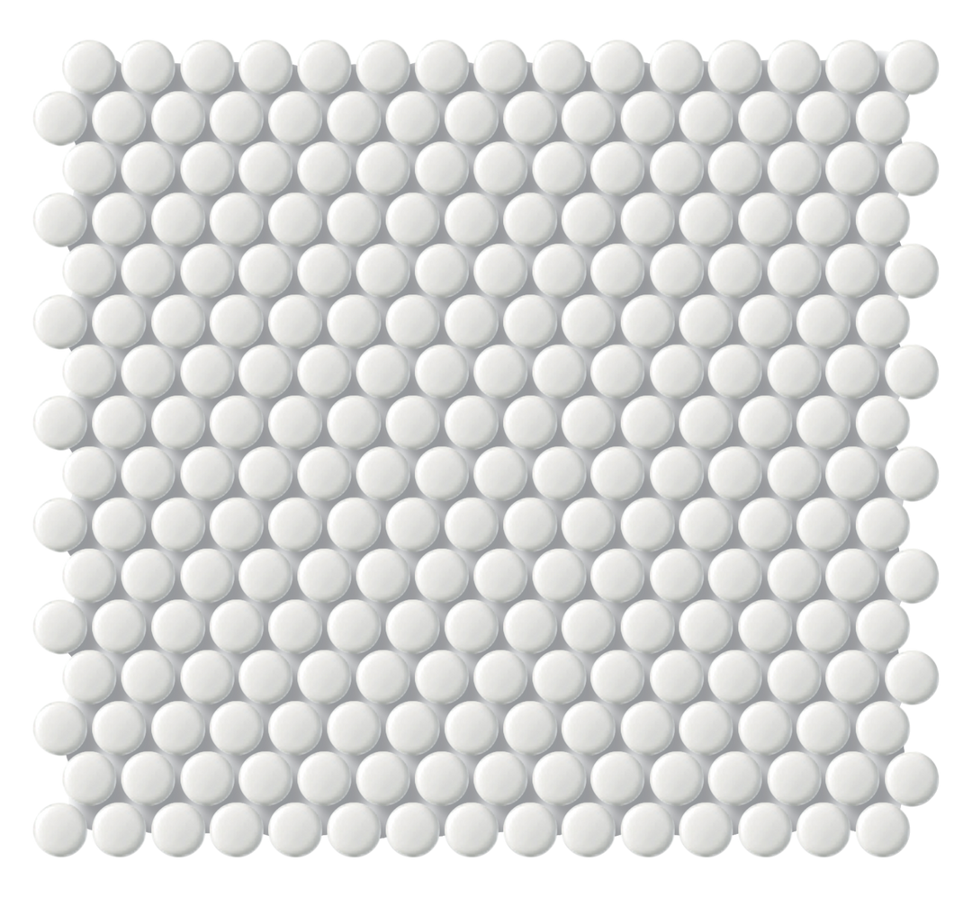 Cottage Penny Round White