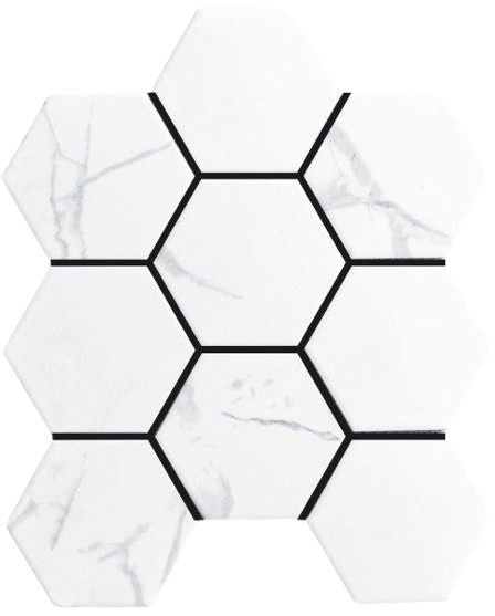 Cottage Hexagon Carrara