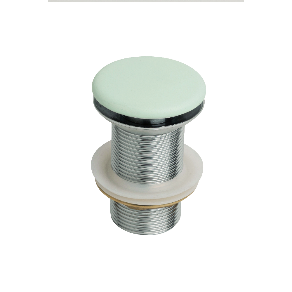 32mm Concrete Pop Up Waste No Overflow Mint Green