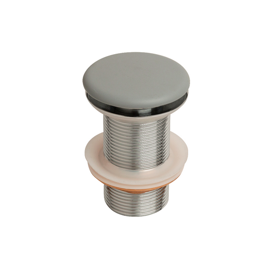32mm Concrete Pop Up Waste No Overflow Steel Grey