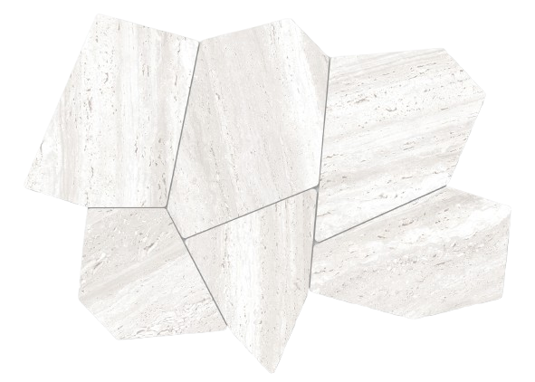 Euromarmo Mosaic Travertine Chiaro Cozy