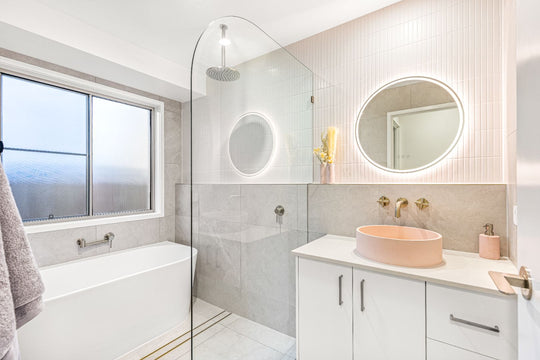 Lusso Concrete Basin Blush Pink