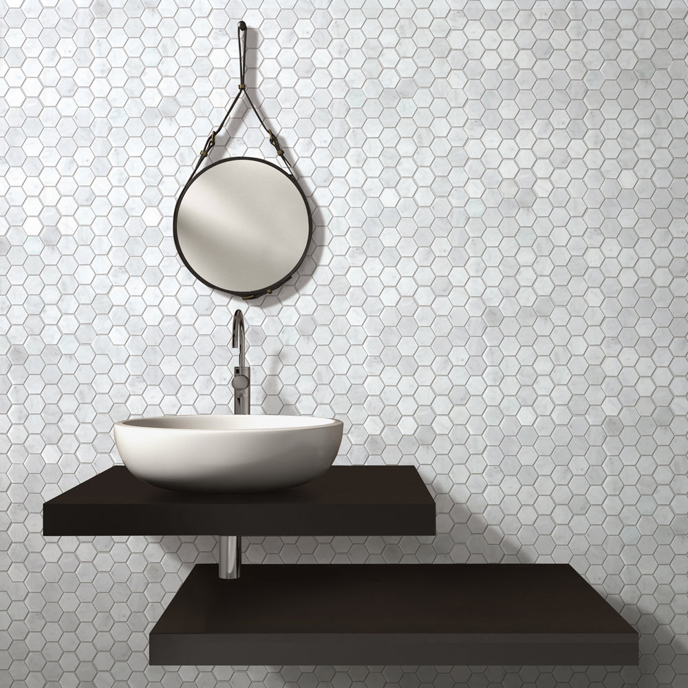 Marble Express Hexagon Carrara