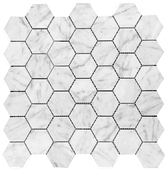 Marble Express Hexagon Carrara