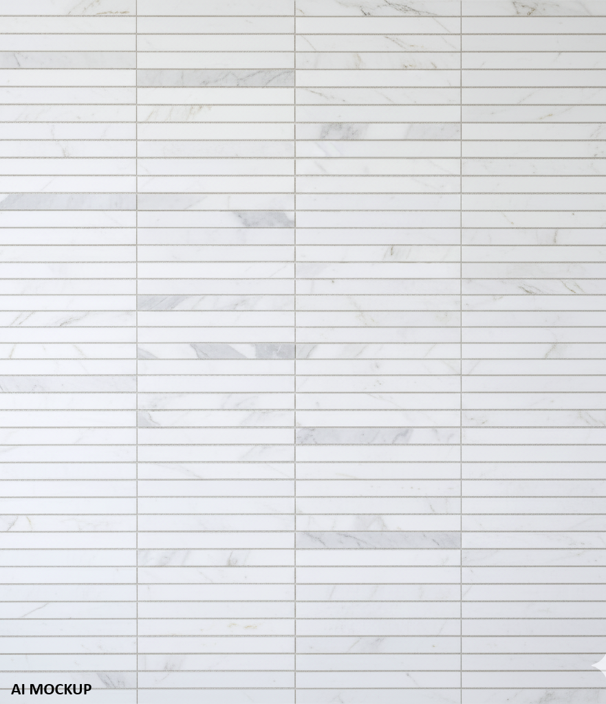 Marble Mosaic Rectangle Calacatta