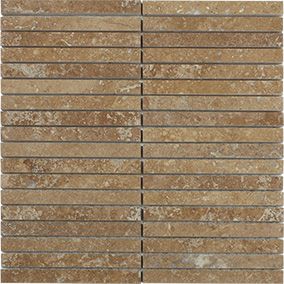 Marble Mosaic Rectangle Travertine Noce