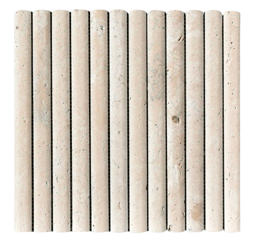 3D Flute Marble Mosaic Travertine