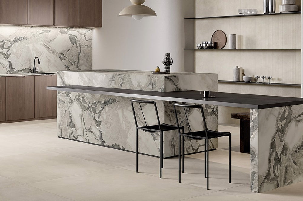 Megaslim Slab Cliff White