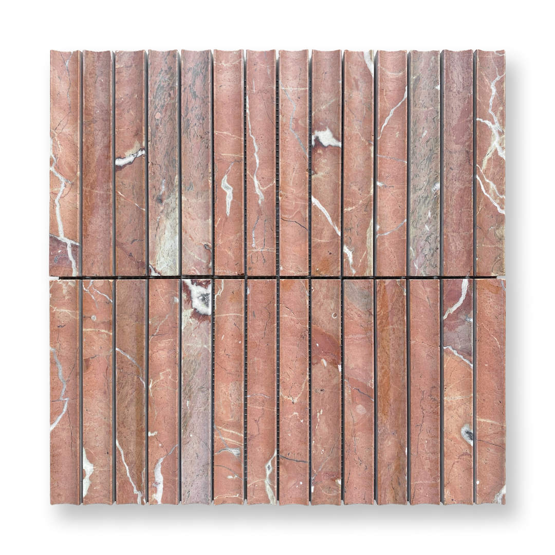 Mini Concave Flute Mosaic Rojo Alicante