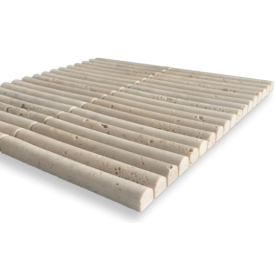 Mini Flute Travertine Classico Unfilled