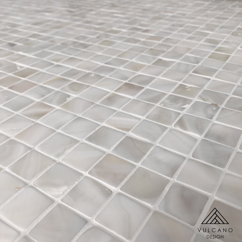 Mother of Pearl Angel White Square Mosaic