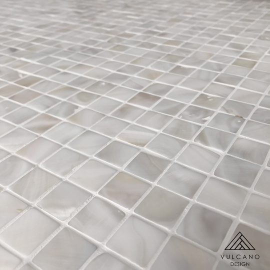 Mother of Pearl Angel White Square Mosaic