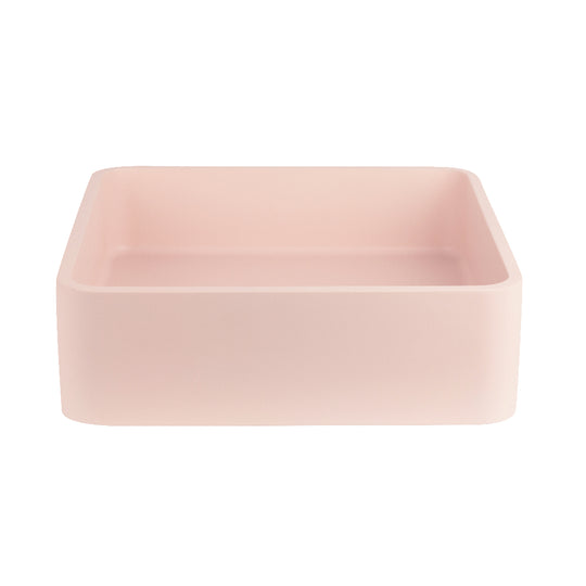 Piazza Concrete Basin Blush Pink