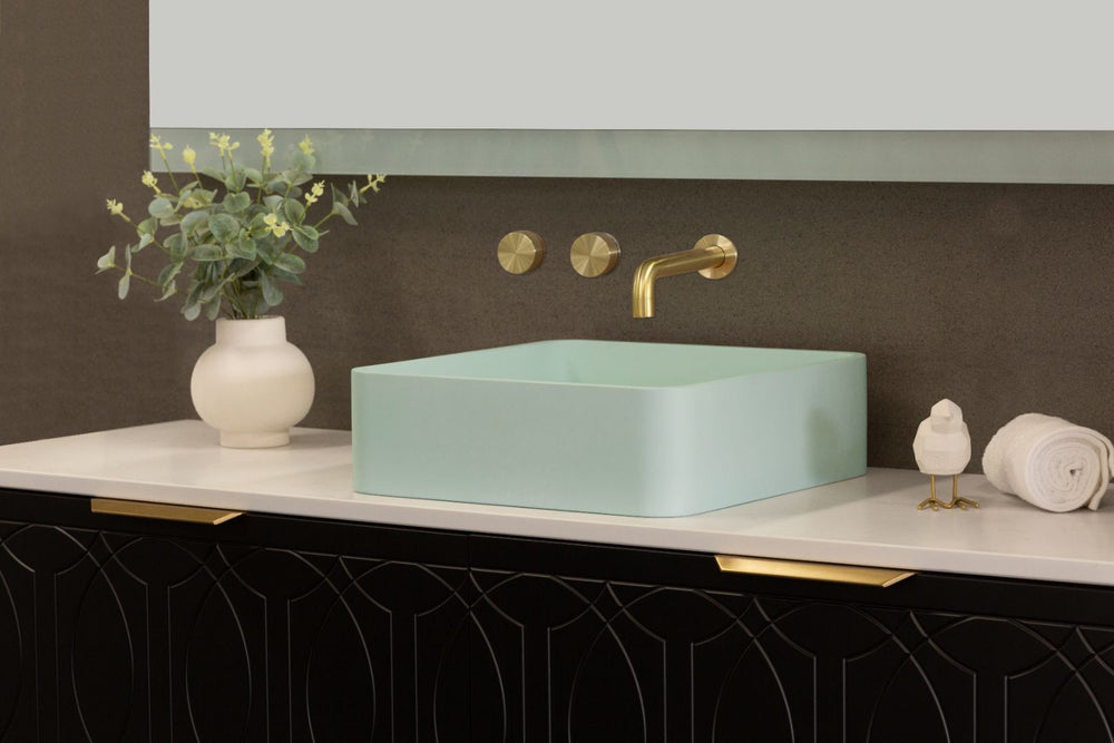 Piazza Concrete Basin Mint Green