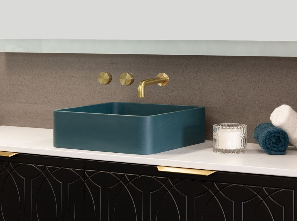 Piazza Concrete Basin Teal
