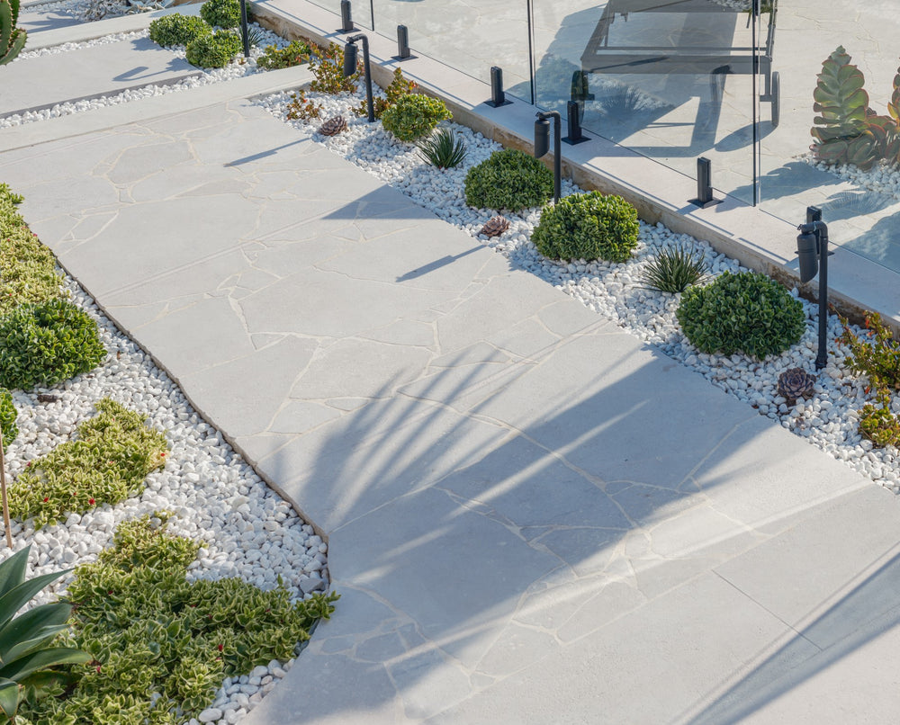 Pearl Limestone Crazy Paving