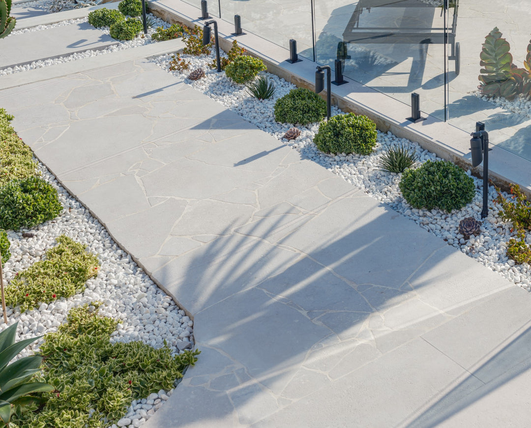Pearl Limestone Crazy Paving