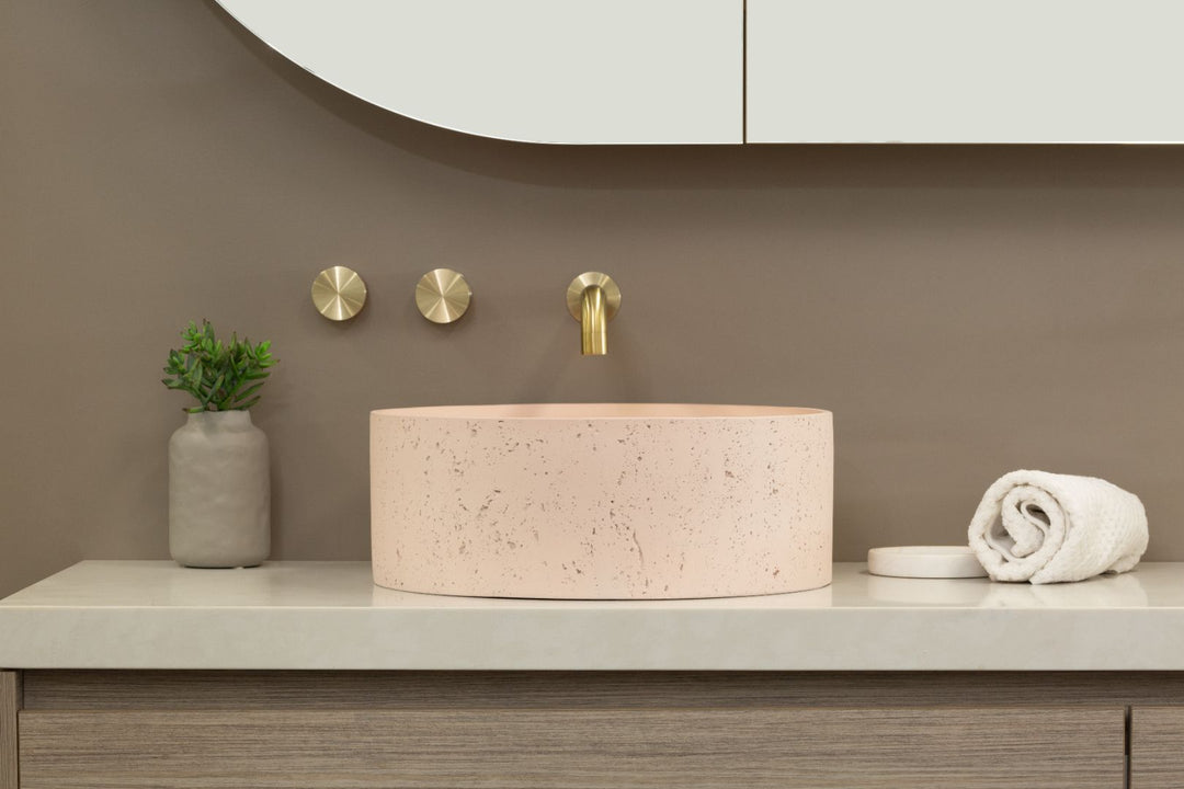Rocco Industrial Basin Blush Pink