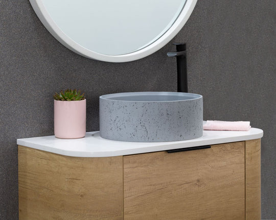 Rocco Industrial Basin Steel Grey