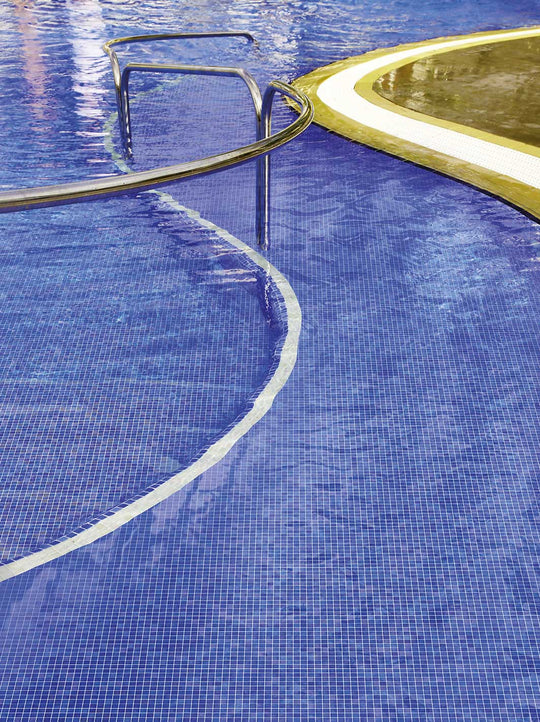 Stellar Pool Glass Mosaic Galaxy Blue
