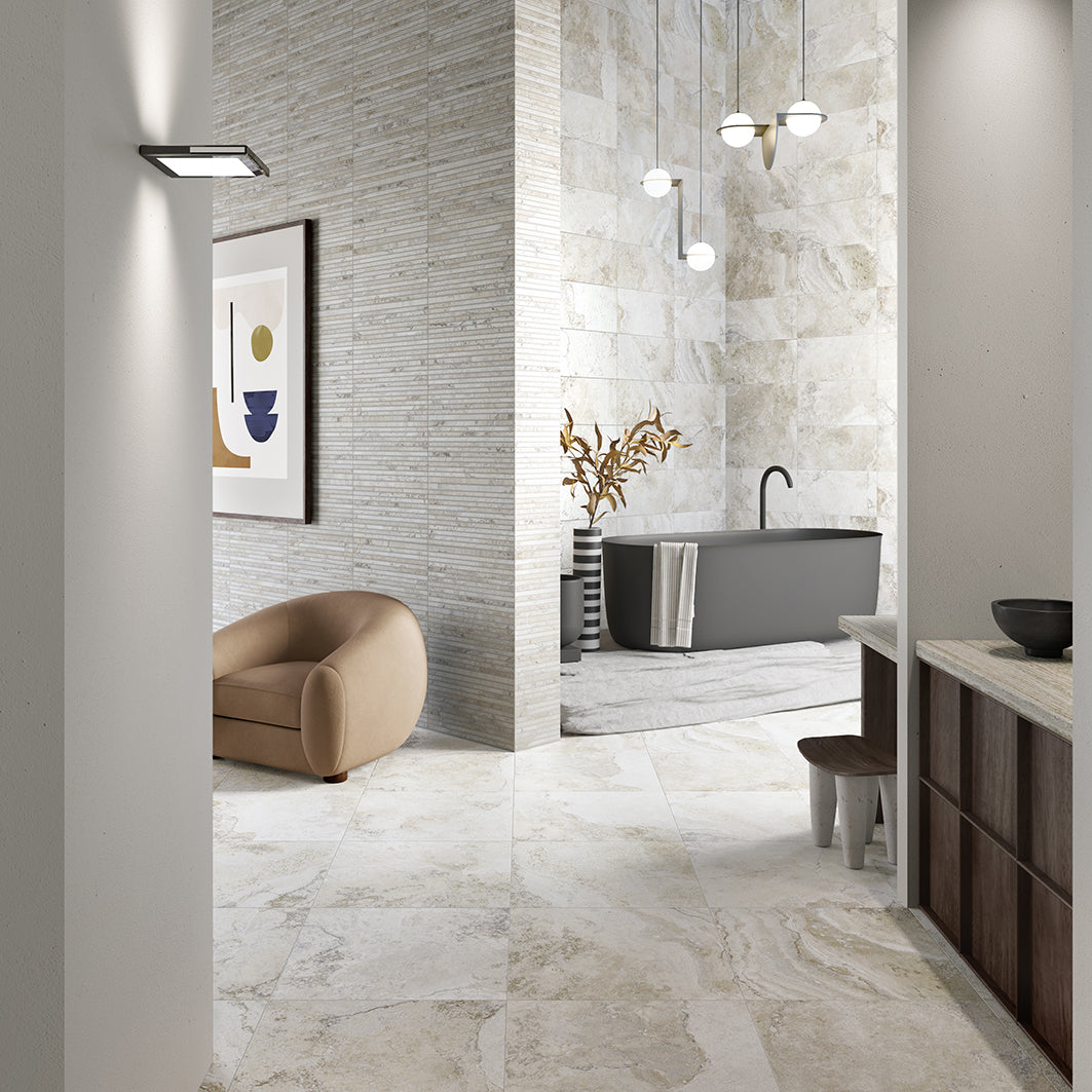 Stoneage 3D Travertine Argento