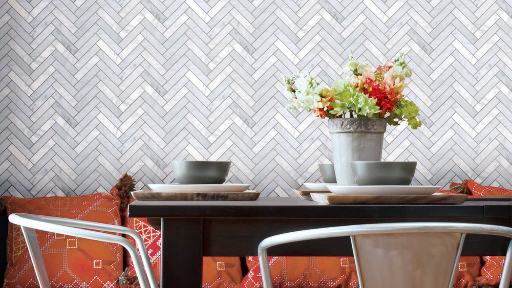 Tuscany Carrara Long Herringbone