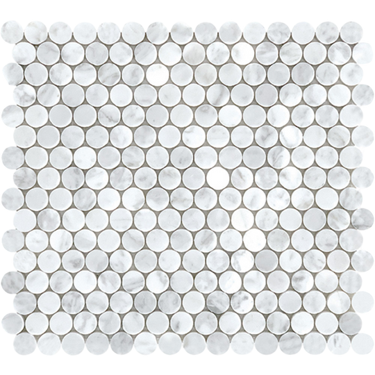 Tuscany Carrara Penny Round