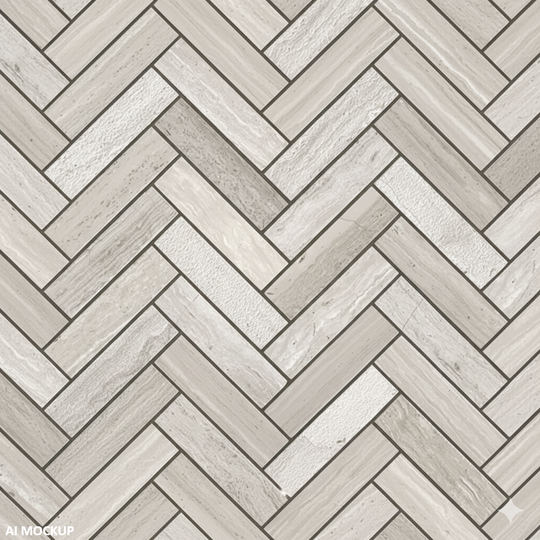 Tuscany Wood Grey Light Long Herringbone