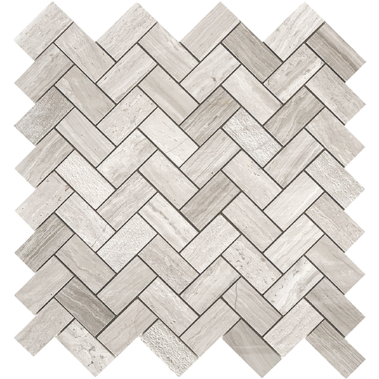 Tuscany Wood Grey Light Short Herringbone