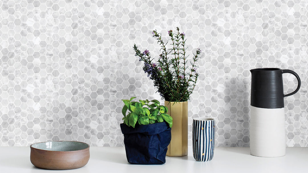 Tuscany Carrara Small Hexagon
