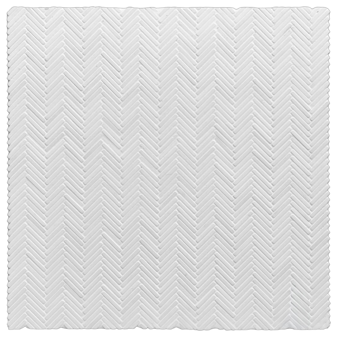 Tweed Thassos Herringbone Mosaic