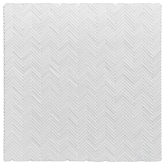 Tweed Thassos Herringbone Mosaic