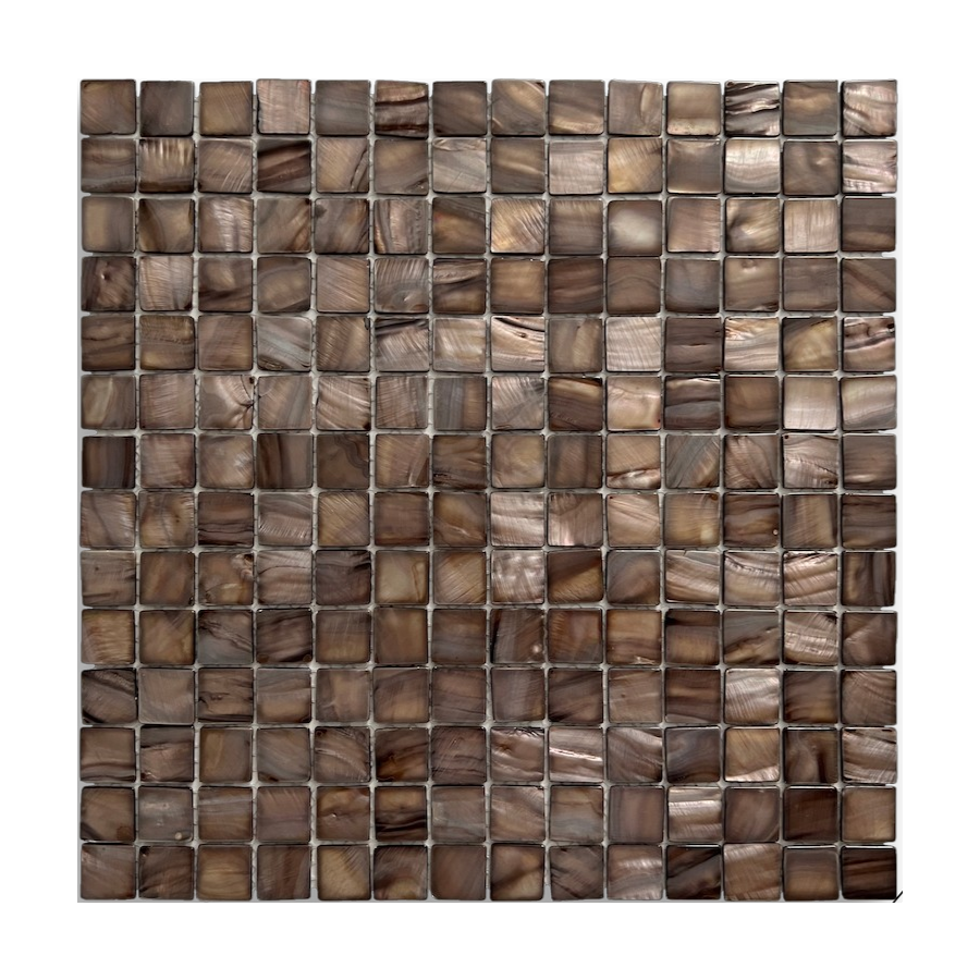 Mother of Pearl Copper Square Mosaic