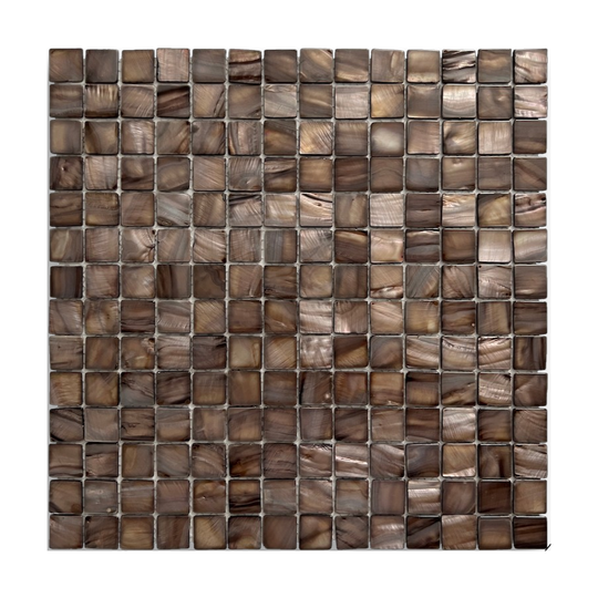 Mother of Pearl Copper Square Mosaic