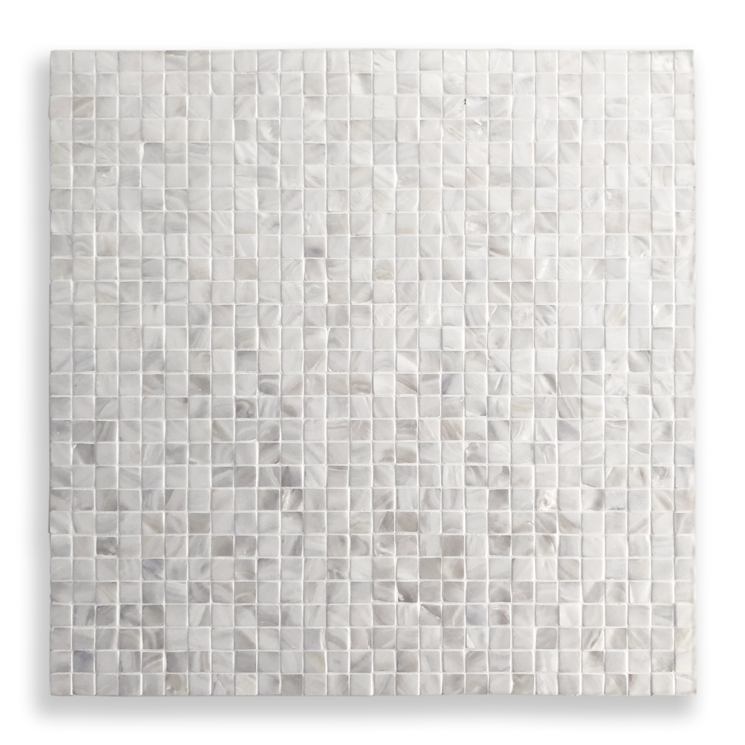 Mother of Pearl Angel White Square Mosaic